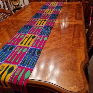 Reversible Ankara table Runner